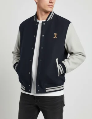 Unisex Varsity Navy Blue Jacket